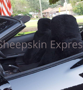 Chevrolet Corvette with Black Sheepskin Seat Covers